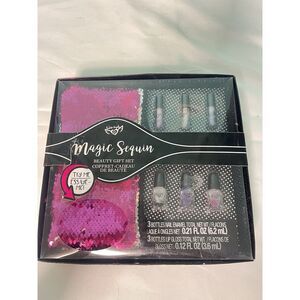Style.Labs Magic Sequin Combo Super Set- Pink/Silver Nail‎ Polish